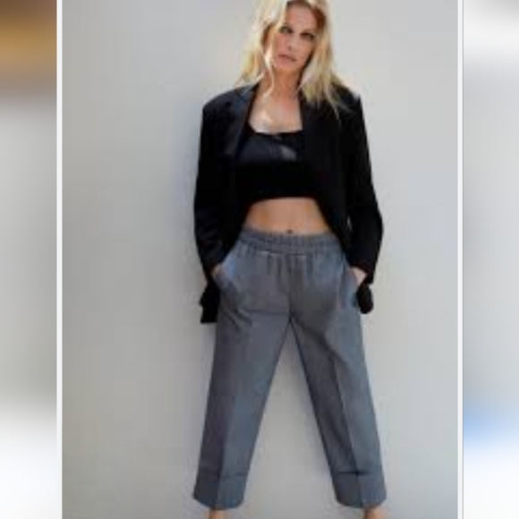 Zara Pants - ZARA | Pull On Cropped Pants